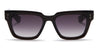 Ottica Mondello Roma - Akoni - AKS-111A-52 - PYXIS - CRYSTAL BLACK / BLACK RHODIUM - Acetate - shape Squared - Black - EYEWEAR - SUNGLASSES - Uomo,Men - lens Gradient grey - Made In Japan