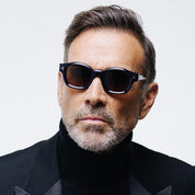Ottica Mondello Roma - T HENRI - V2CC - V2 - NERO - Acetate - shape Squared - Black - EYEWEAR - SUNGLASSES - Unisex,Uomo,Donna,Women,Men - lens Grey - Made In Japan