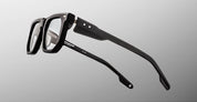 Ottica Mondello Roma - Jacques Marie Mage - JMMVUCRX-88 - YOSHI - BLACK RX - Acetate - shape Rectangular - Black - EYEWEAR - EYEGLASSES - Unisex,Uomo,Donna,Women,Men - lens Clear - Made In Japan
