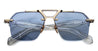 Ottica Mondello Roma - Jacques Marie Mage - JMMSVR-19H - SILVERTON - CIEL - Acetate, titanium - shape Squared - Gold - EYEWEAR - SUNGLASSES - Unisex,Uomo,Donna,Women,Men - lens Blue - Made In Japan