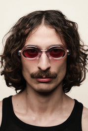 Ottica Mondello Roma - Paloceras - Pebble-Crystal-Pink-RX - PEBBLE - CRYSTAL / PINK RX - Acetate - shape Round - transparent pink - EYEWEAR - SUNGLASSES - Unisex,Uomo,Donna,Women,Men - lens Pink - Made In China