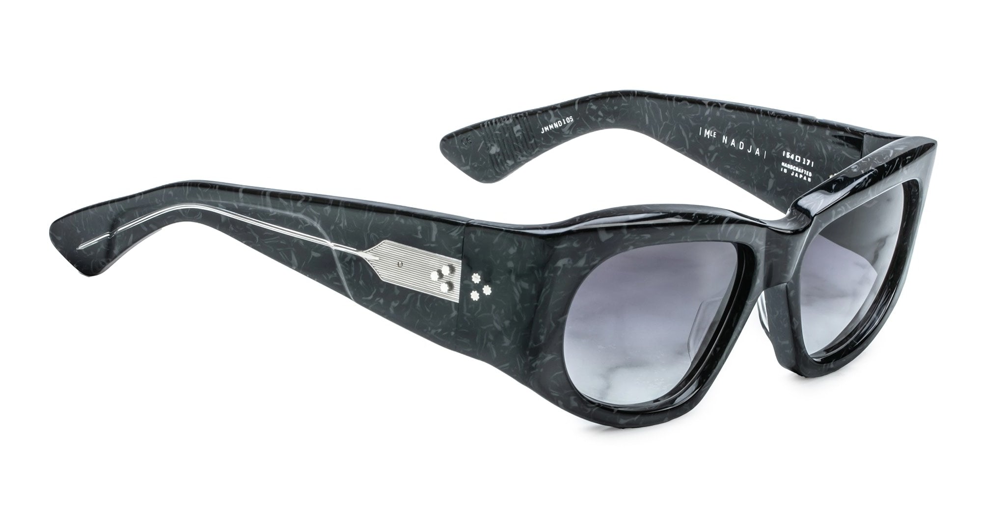 Ottica Mondello Roma - Jacques Marie Mage - JMMND-10S - NADJA - SLATE - Acetate - shape Oval - Black - EYEWEAR - SUNGLASSES - Donna,Women - lens Grey - Made In Japan