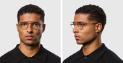 Ottica Mondello Roma - DITA - DTX189-A-03 - ETHYX-  BLUE IRON / SILVER RX - titanium, acetate - shape Round - Silver, blue - EYEWEAR - EYEGLASSES - Unisex,Uomo,Donna,Women,Men - lens Clear - Made In Japan