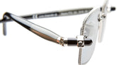 Ottica Mondello Roma - Kuboraum - KRSP73SIG000002F - MASK P73 - SILVER / GREY / BLACK - Acetate - shape  - Silver - EYEWEAR - SUNGLASSES - Uomo,Men - lens  - Made In Italy