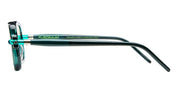 Ottica Mondello Roma - Kuboraum - KRS0P2HB0000002F - MASK P2 HB - HAMBURGER BANOFF - Metal - shape Rectangular - green - EYEWEAR - SUNGLASSES - Unisex,Uomo,Donna,Women,Men - lens light grey - Made In Italy