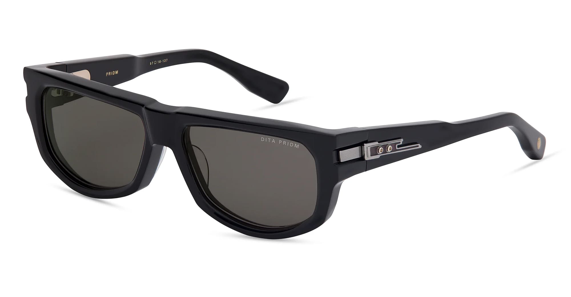 Ottica Mondello Roma - DITA - DTS753-A-02 - PRIDM -  BLACK / BLACK PALLADIUM / RED - Acetate - shape Rectangular - Black, Red - EYEWEAR - SUNGLASSES - Unisex,Uomo,Donna,Women,Men - lens Grey - Made In Japan