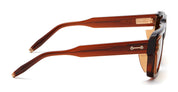 Ottica Mondello Roma - Akoni - AKS-105E-54 - HERCULES - CRYSTAL DARK BROWN / WARM TAUPE - Acetate - shape Squared - brown - EYEWEAR - SUNGLASSES - Uomo,Men - lens yellow - Made In Japan