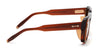 Ottica Mondello Roma - Akoni - AKS-105E-54 - HERCULES - CRYSTAL DARK BROWN / WARM TAUPE - Acetate - shape Squared - brown - EYEWEAR - SUNGLASSES - Uomo,Men - lens yellow - Made In Japan