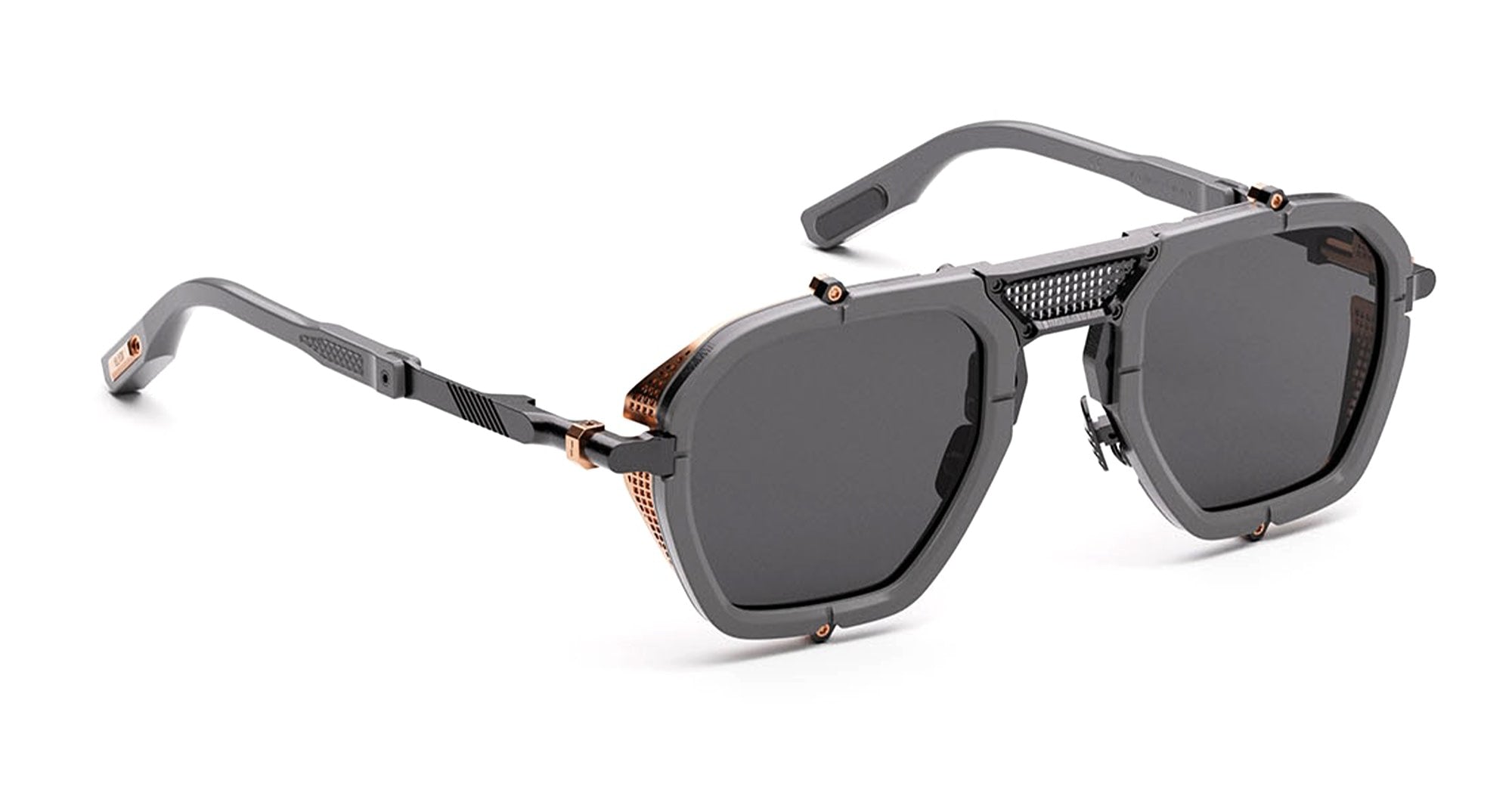 Ottica Mondello Roma - Movitra - NOMAD 02 C3 - NOMAD 02 C3 - SOLID GREY (MATTE) / GREY LENS - Acetate, metal - shape Navigator - grey - EYEWEAR - SUNGLASSES - Unisex,Uomo,Donna,Women,Men - lens Grey - Made In Italy