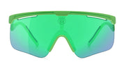 Ottica Mondello Roma - Alba Optics - 8050054517810 - DELTA - PISTACHIO / VZUM F-LENS BTL - Tr90 - shape Mask - green - EYEWEAR - SUNGLASSES - Unisex,Uomo,Donna,Women,Men - lens blue green - Made In Italy