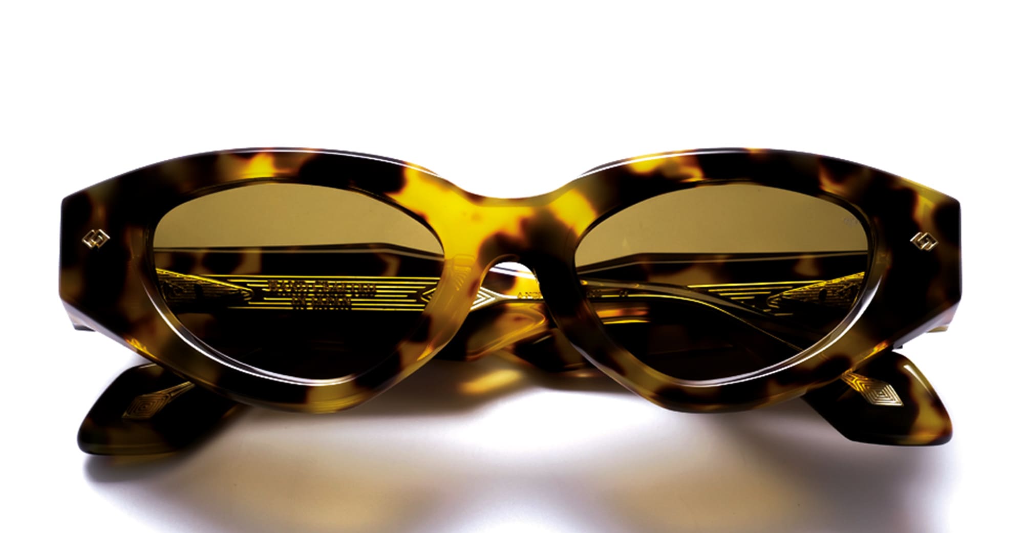 Ottica Mondello Roma - Daizo - A-NC001e-L1-VB01 - ALICE - LEOPARD / 18k gold - Acetate - shape Cat-eye - Havana - EYEWEAR - SUNGLASSES - Unisex,Uomo,Donna,Women,Men - lens Brown - Made In Japan