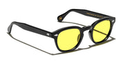 Ottica Mondello Roma - Moscot - OR-LMB2-S49240200-TG - LEMTOSH (49) - BLACK / CUSTOM MELLOW YELLOW LENS - Acetate - shape  - Black - EYEWEAR - SUNGLASSES - Unisex,Uomo,Donna,Women,Men - lens  - Made In China