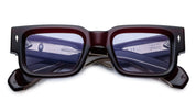 Ottica Mondello Roma - Jacques Marie Mage - JMMAS-14N - ASCARI - CHERRY - Acetate - shape Rectangular - red - EYEWEAR - SUNGLASSES - Unisex,Uomo,Donna,Women,Men - lens lavender - Made In Japan