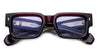 Ottica Mondello Roma - Jacques Marie Mage - JMMAS-14N - ASCARI - CHERRY - Acetate - shape Rectangular - red - EYEWEAR - SUNGLASSES - Unisex,Uomo,Donna,Women,Men - lens lavender - Made In Japan