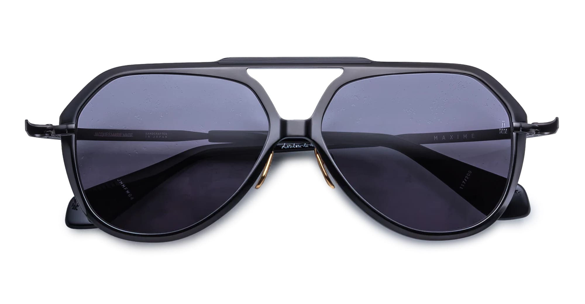 Ottica Mondello Roma - Jacques Marie Mage - JMMFW-G4 - MAXIME - SOHO - Acetate, titanium - shape Navigator - Black - EYEWEAR - SUNGLASSES - Unisex,Uomo,Donna,Women,Men - lens Grey - Made In Japan