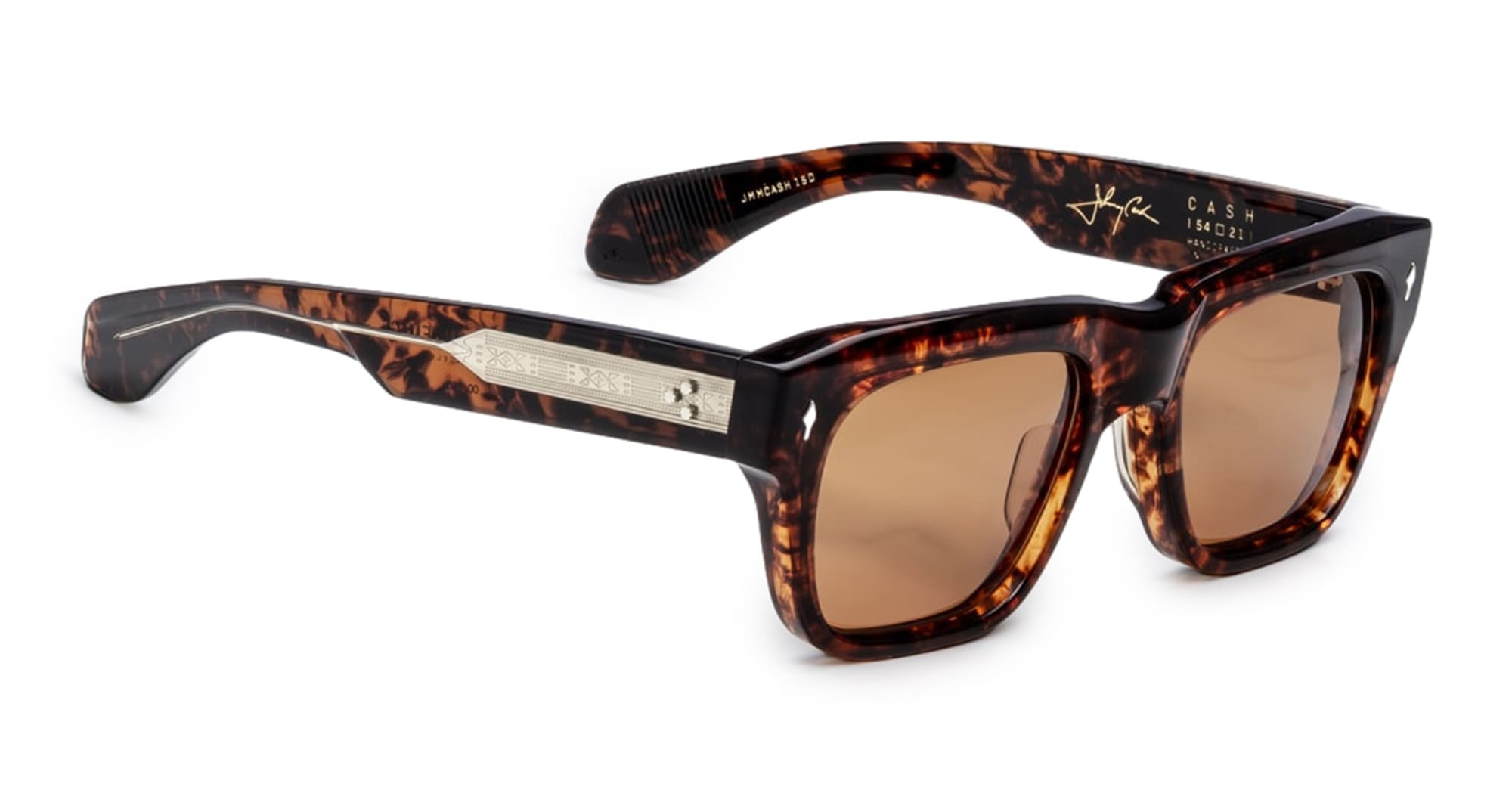 Ottica Mondello Roma - Jacques Marie Mage - JMMCASH-15D - JOHNNY CASH BY JMM: CASH - SAMOA - Acetate - shape  - Tortoise - EYEWEAR - SUNGLASSES - Uomo,Men - lens  - Made In Japan