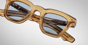 Ottica Mondello Roma - Jacques Marie Mage - JMMEC-14K - LECLAIR - SAFFRON - Acetate - shape Squared - brown - EYEWEAR - SUNGLASSES - Uomo,Men - lens Grey - Made In Japan