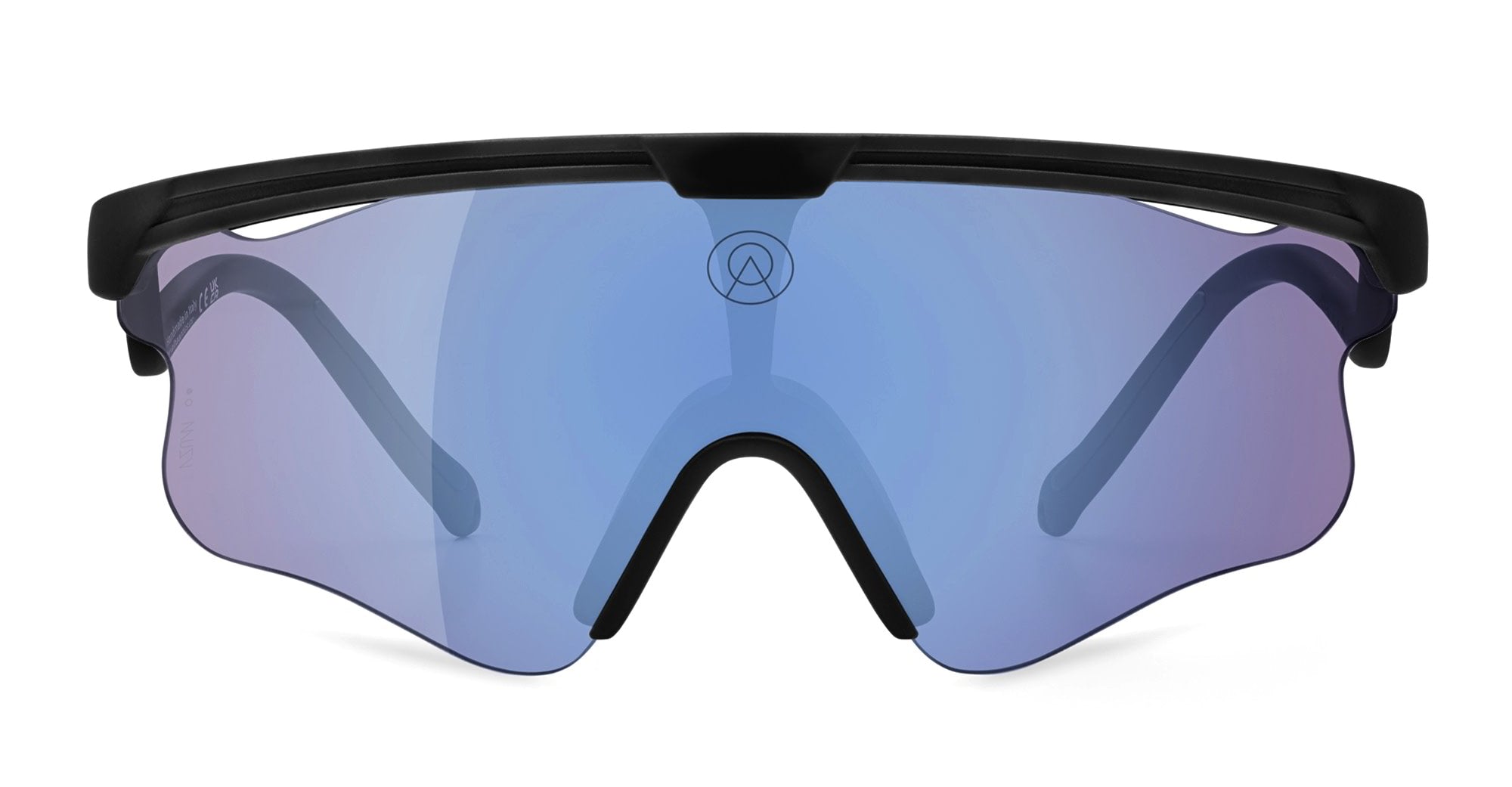  VZUM F-LENS FLM - Tr90 - shape Mask - Black - EYEWEAR - SUNGLASSES - Unisex,Uomo,Donna,Women,Men - lens purple - Made In Italy