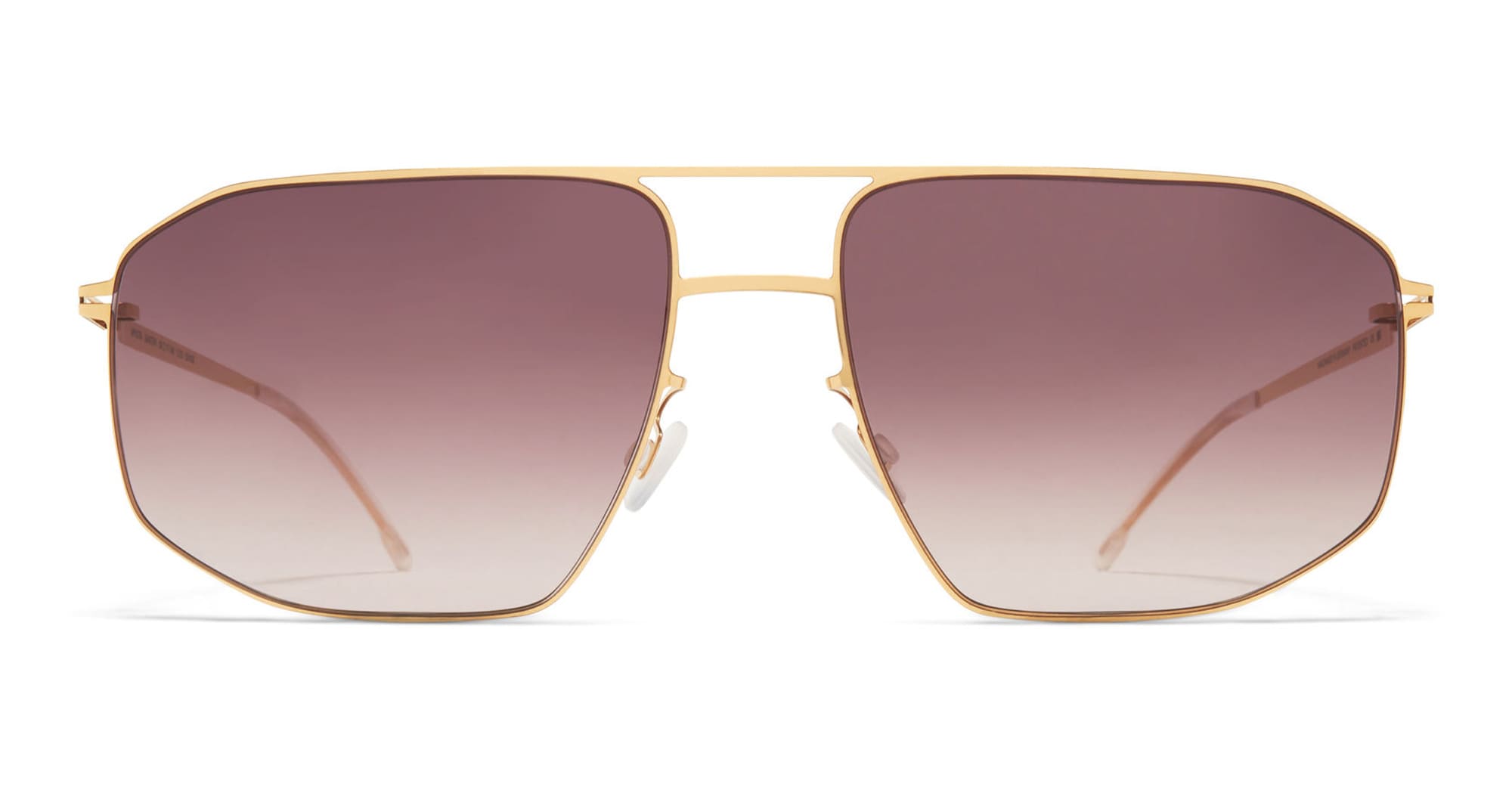 Ottica Mondello Roma - Mykita - 10088910 - SANTERI - GLOSSY GOLD / CEDAR BROWN GRADIENT - stainless steel - shape Navigator - Gold - EYEWEAR - SUNGLASSES - Unisex,Uomo,Donna,Women,Men - lens Gradient brown - Made In Germany