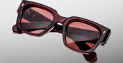 Ottica Mondello Roma - Jacques Marie Mage - JMMEZ-18M - ENZO - AMARENA - Acetate - shape Squared - red - EYEWEAR - SUNGLASSES - Unisex,Uomo,Donna,Women,Men - lens red - Made In Japan