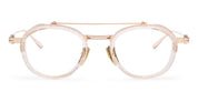 Ottica Mondello Roma - Akoni - AKX-512E-46 - INFINITY - BRUSHED 12K GOLD - Titanium - shape Aviator - Gold - EYEWEAR - EYEGLASSES - Unisex,Uomo,Donna,Women,Men - lens 24h - Made In Japan