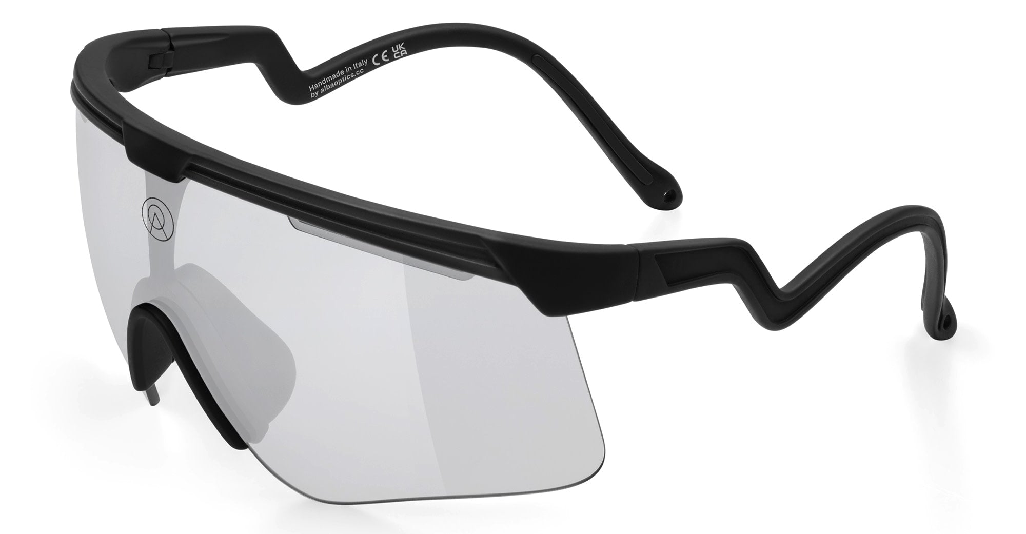 Ottica Mondello Roma - Alba Optics - 8050054518558 - DELTA - BLACK / VZUM SUPER ALU - Tr90 - shape Mask - Black - EYEWEAR - SUNGLASSES - Unisex,Uomo,Donna,Women,Men - lens Grey - Made In Italy