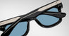 Ottica Mondello Roma - Jacques Marie Mage - JMMHY-88 - HEYWOOD - BLACK  - Acetate - shape Squared - Black - EYEWEAR - SUNGLASSES - Uomo,Men - lens Blue - Made In Japan