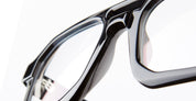 Ottica Mondello Roma - Kuboraum - KROK33BS000000OP - MASK K33 - BLACK SHINE RX - Acetate - shape Navigator - Black - EYEWEAR - EYEGLASSES - Unisex,Uomo,Donna,Women,Men - lens Clear - Made In Italy