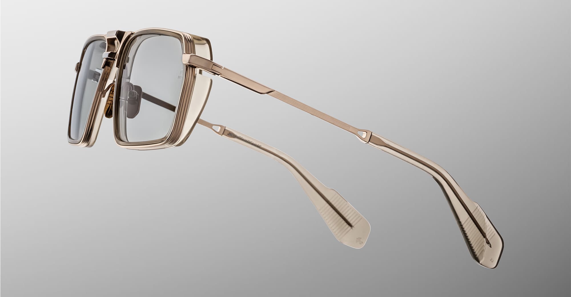 Ottica Mondello Roma - Jacques Marie Mage - JMMGTR-54 - GT-R - ALTAN - titanium, acetate - shape Navigator - Gold - EYEWEAR - SUNGLASSES - Unisex,Uomo,Donna,Women,Men - lens Green - Made In Japan