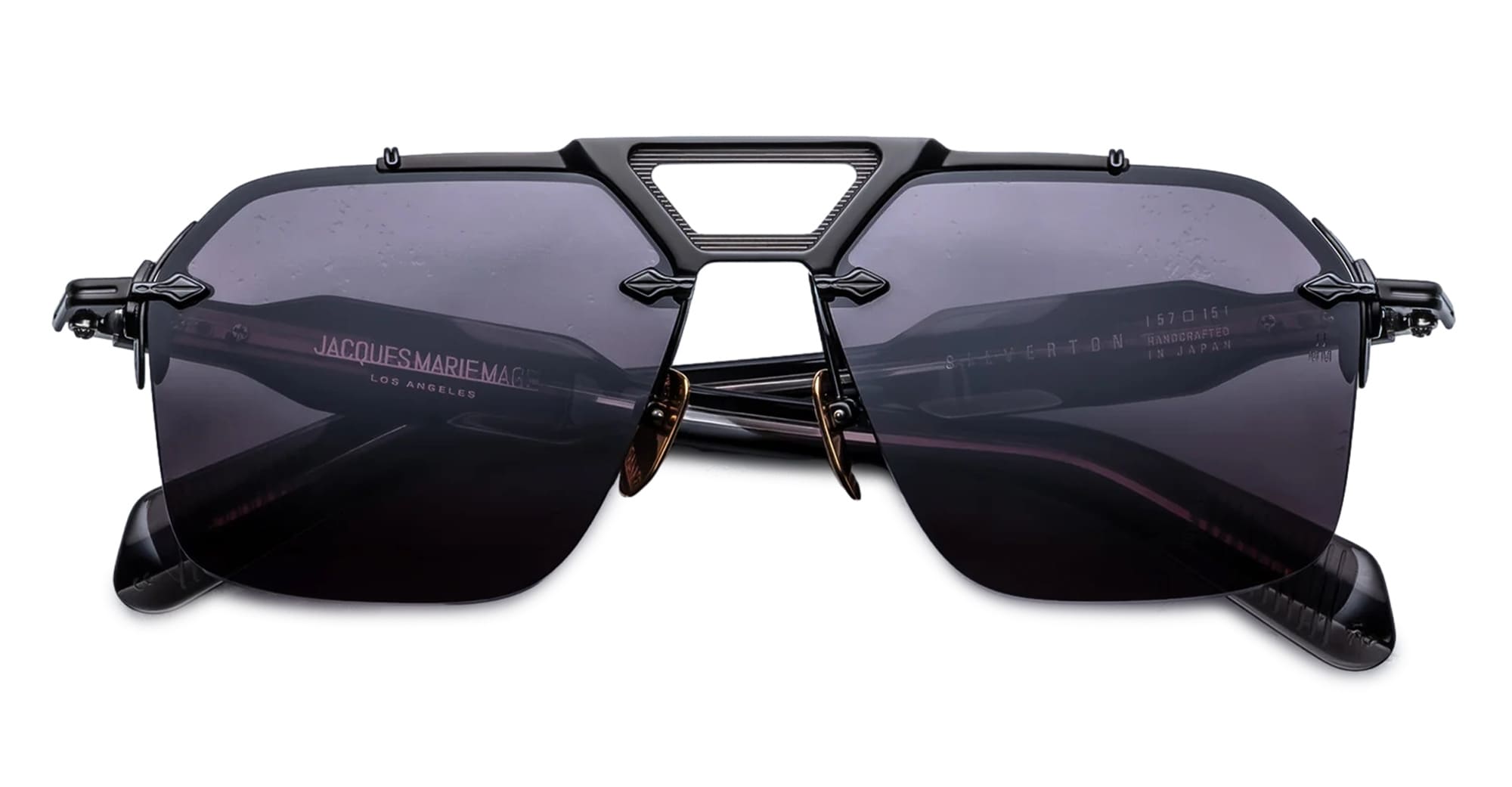 Ottica Mondello Roma - Jacques Marie Mage - JMMSVR-58 - SILVERTON - RAVEN - Acetate, titanium - shape  -  - EYEWEAR - SUNGLASSES - Uomo,Men - lens  - Made In Japan