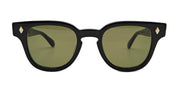 Ottica Mondello Roma - Julius Tart - JTPL-007A-2B-G-15 - BRYAN 46X22 - BLACK / DARK GREEN LENS - Acetate - shape Panto - Black - EYEWEAR - SUNGLASSES - Unisex,Uomo,Donna,Women,Men - lens Green - Made In Japan