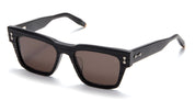 Ottica Mondello Roma - Akoni - AKS-100D-54 - COLUMBA - MATTE BLACK / SCRAPED - 54 - Acetate - shape Squared - Olive - EYEWEAR - SUNGLASSES - Unisex,Uomo,Donna,Women,Men - lens dark grey - Made In Japan