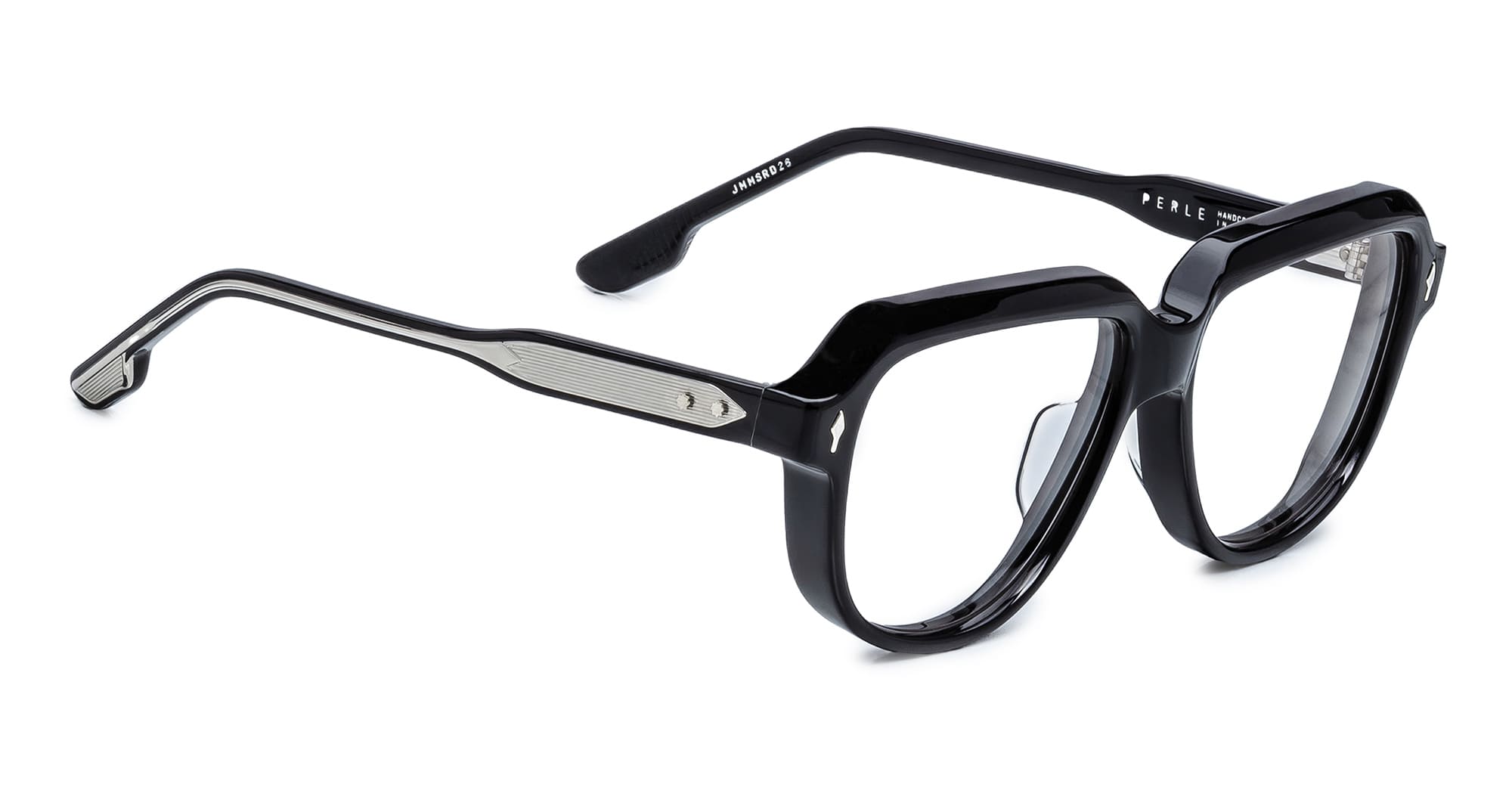 Ottica Mondello Roma - Jacques Marie Mage - JMMSRD-26 - PERLE - SHADOW RX - Acetate - shape Round - Black - EYEWEAR - EYEGLASSES - Unisex,Uomo,Donna,Women,Men - lens Clear - Made In Japan