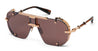 Ottica Mondello Roma - Balmain - BPS-170C-63 - COLONEL - ROSE GOLD / BROWN SWIRL - titanium, acetate - shape Navigator - brown, gold - EYEWEAR - SUNGLASSES - Unisex,Uomo,Donna,Women,Men - lens Brown - Made In Japan