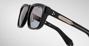 Ottica Mondello Roma - Jacques Marie Mage - JMMYV-10Y1 - DECADE COLLECETION: YVES - DECADE - Acetate - shape Squared - Black - EYEWEAR - SUNGLASSES - Uomo,Men - lens Gradient grey - Made In Japan