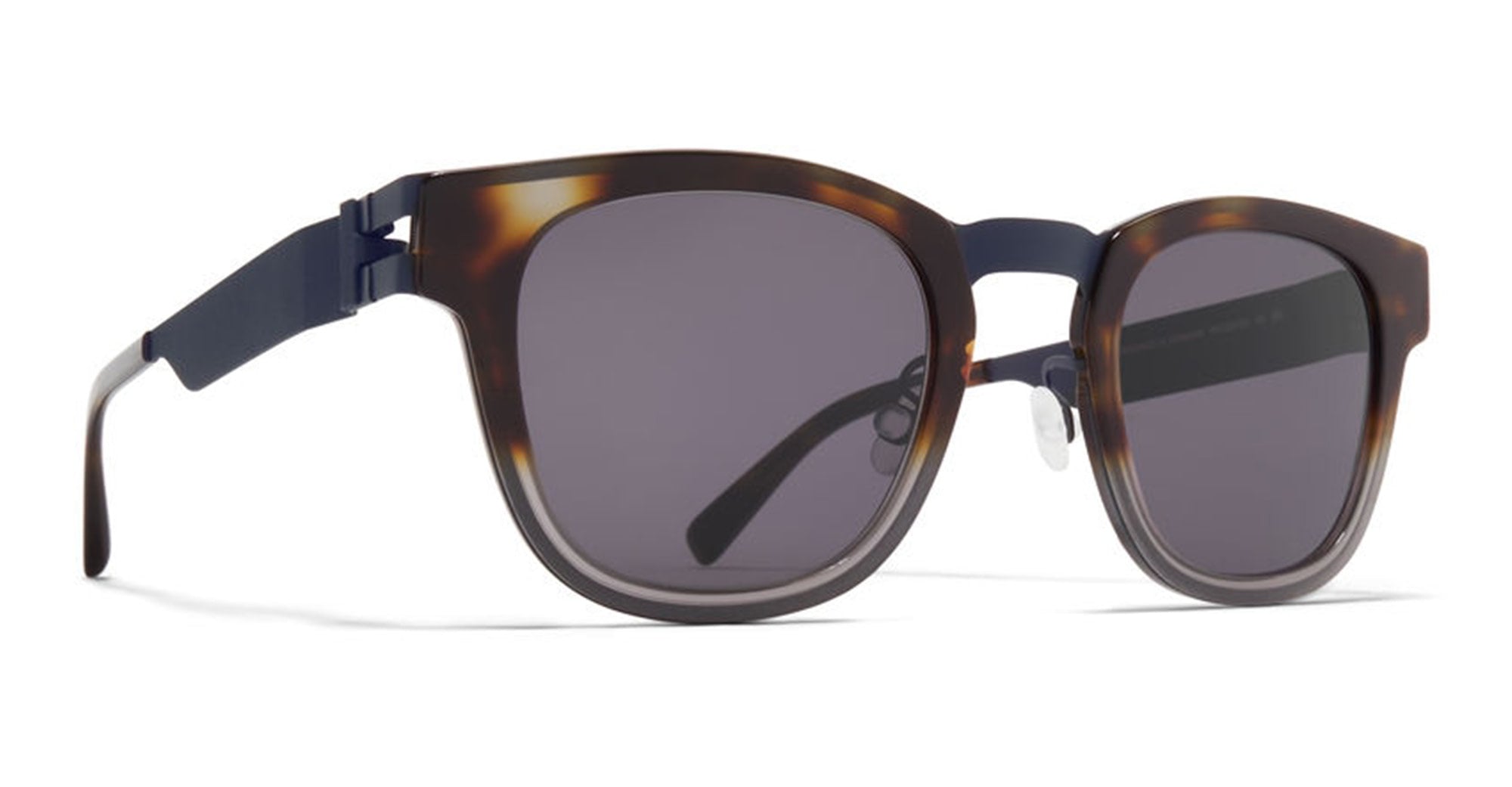 Ottica Mondello Roma - Mykita - 10089076 - DELANCEY - A86 INDIGO / SANTIAGO GRADIENT LENS - stainless steel - shape Panto - blue - EYEWEAR - SUNGLASSES - Unisex,Uomo,Donna,Women,Men - lens Grey - Made In Germany