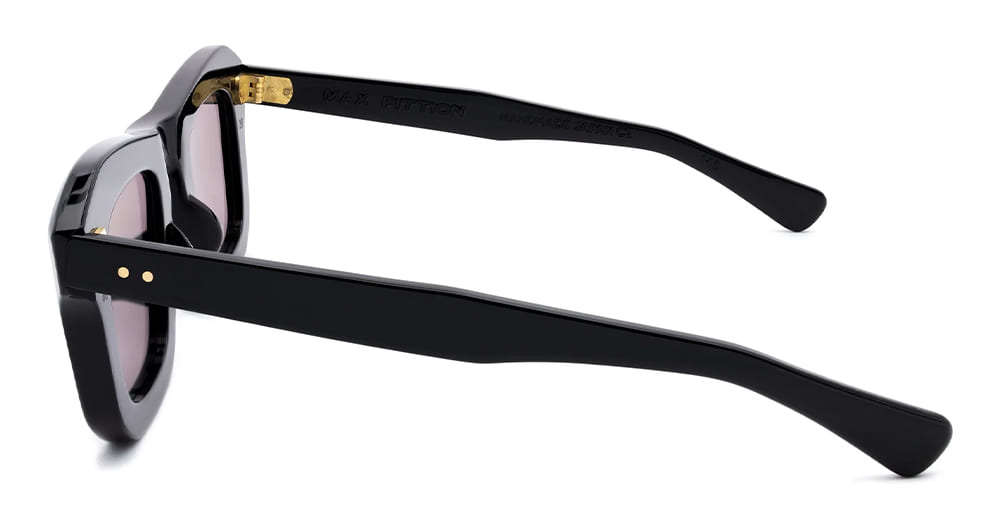 Ottica Mondello Roma - Max Pittion - MXPL-017A - MONSTRE 44 - PIANO BLACK / GREY LENS - Acetate - shape  - Black - EYEWEAR - SUNGLASSES - Unisex,Uomo,Donna,Women,Men - lens  - Made In Japan