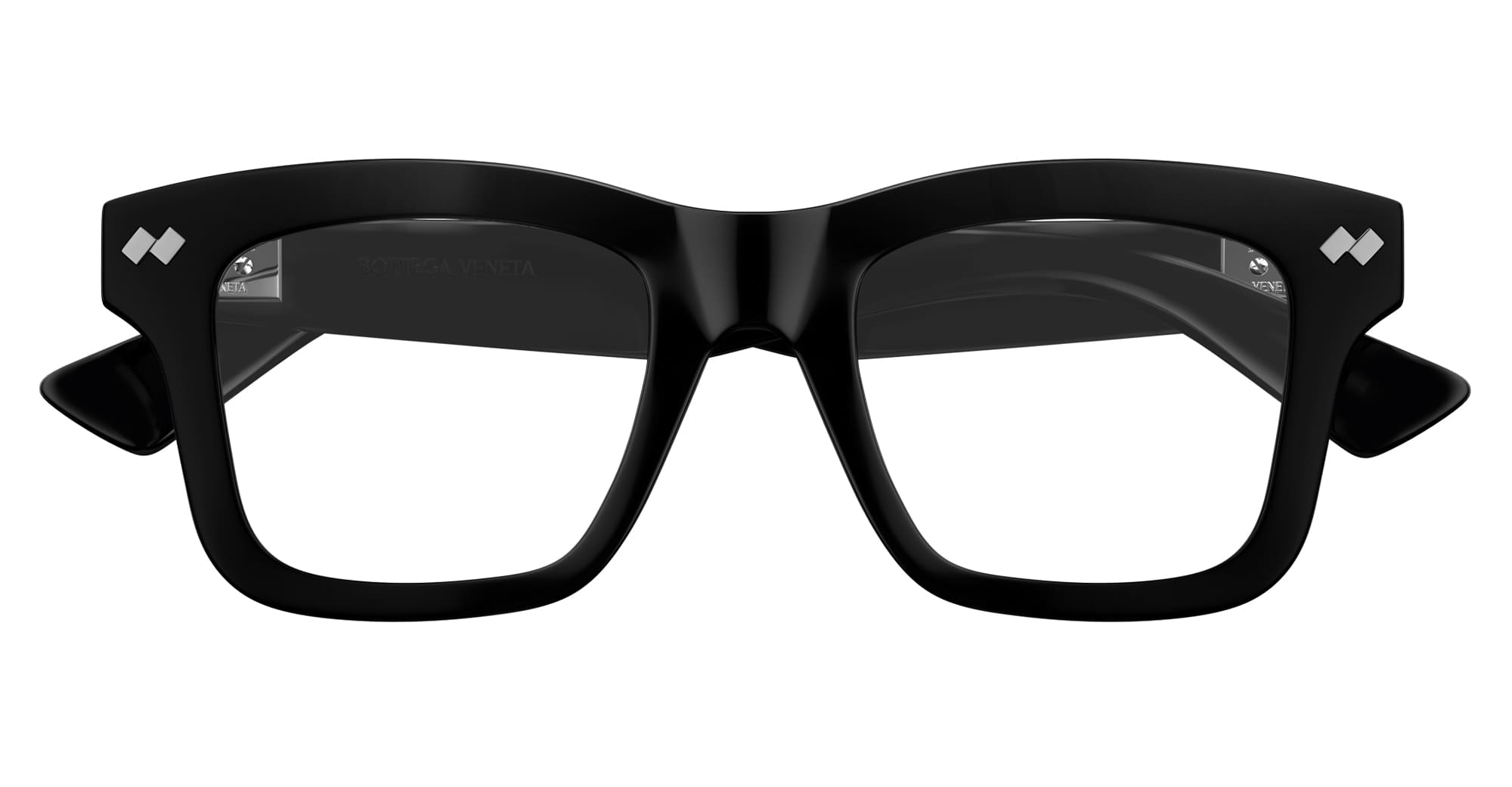 Ottica Mondello Roma - Bottega Veneta - BV1353O-005 - BV1353O-005 - BLACK RX - Acetate - shape Squared - green - EYEWEAR - SUNGLASSES - Donna,Women - lens Clear - Made In Japan