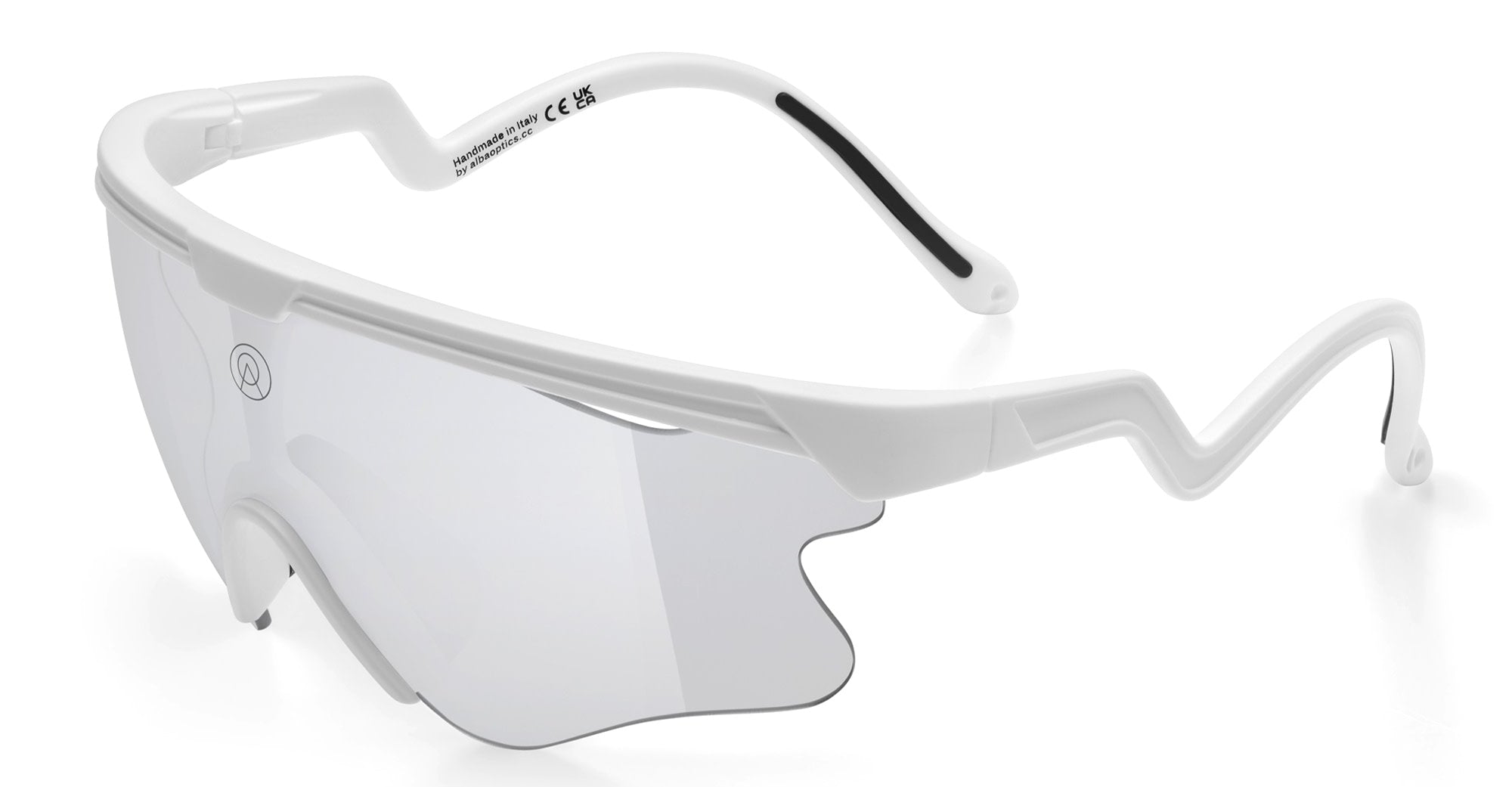 Ottica Mondello Roma - Alba Optics - 8050054518817 - DELTA LEI - WHITE / VZUM SUPER ALU - Tr90 - shape Mask - White - EYEWEAR - SUNGLASSES - Unisex,Uomo,Donna,Women,Men - lens Grey - Made In Italy