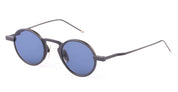 Ottica Mondello Roma - Thom Browne - UES931A-G0001-004-43 - ROUND - BLACK IRON - Titanium - shape Round - dark grey - EYEWEAR - SUNGLASSES - Uomo,Men - lens Blue - Made In Japan