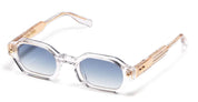 Ottica Mondello Roma - John Dalia - P05-C190 - PROJECT 05 C190 - Crystal / Yellow Gold - Acetate - shape Panto - crystal, gold - EYEWEAR - SUNGLASSES - Unisex,Uomo,Donna,Women,Men - lens Gradient blue - Made In France