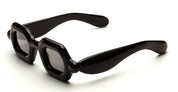 Ottica Mondello Roma - Paloceras - DB-SX - PEBBLE - Double Black SX - Acetate - shape Squared - Black - EYEWEAR - SUNGLASSES - Unisex,Uomo,Donna,Women,Men - lens Gradient grey - Made In China