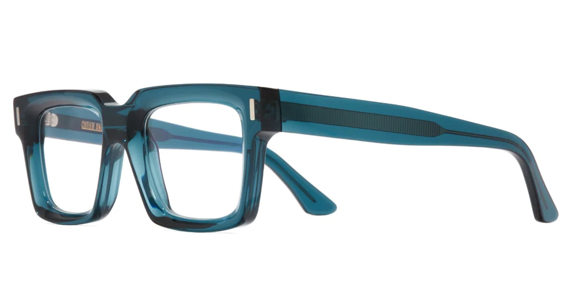 Ottica Mondello Roma - Cutler and Gross - CGOP-1386-52-12 - 1386 - DEEP TEAL RX - Acetate - shape Squared - blue - EYEWEAR - EYEGLASSES - Unisex,Uomo,Donna,Women,Men - lens Clear - Made In Italy