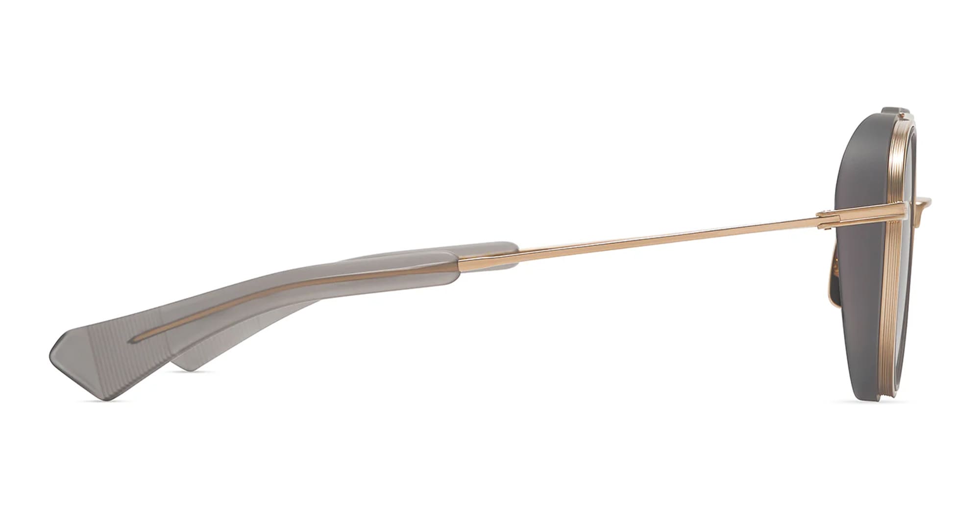 Ottica Mondello Roma - DITA - 19017-D-GLD-GRY-52 - SPACECRAFT - WHITE GOLD / MATTE CRYSTAL GREY - Acetate, titanium - shape Aviator - gold, grey - EYEWEAR - SUNGLASSES - Unisex,Uomo,Donna,Women,Men - lens Gradient grey - Made In Japan
