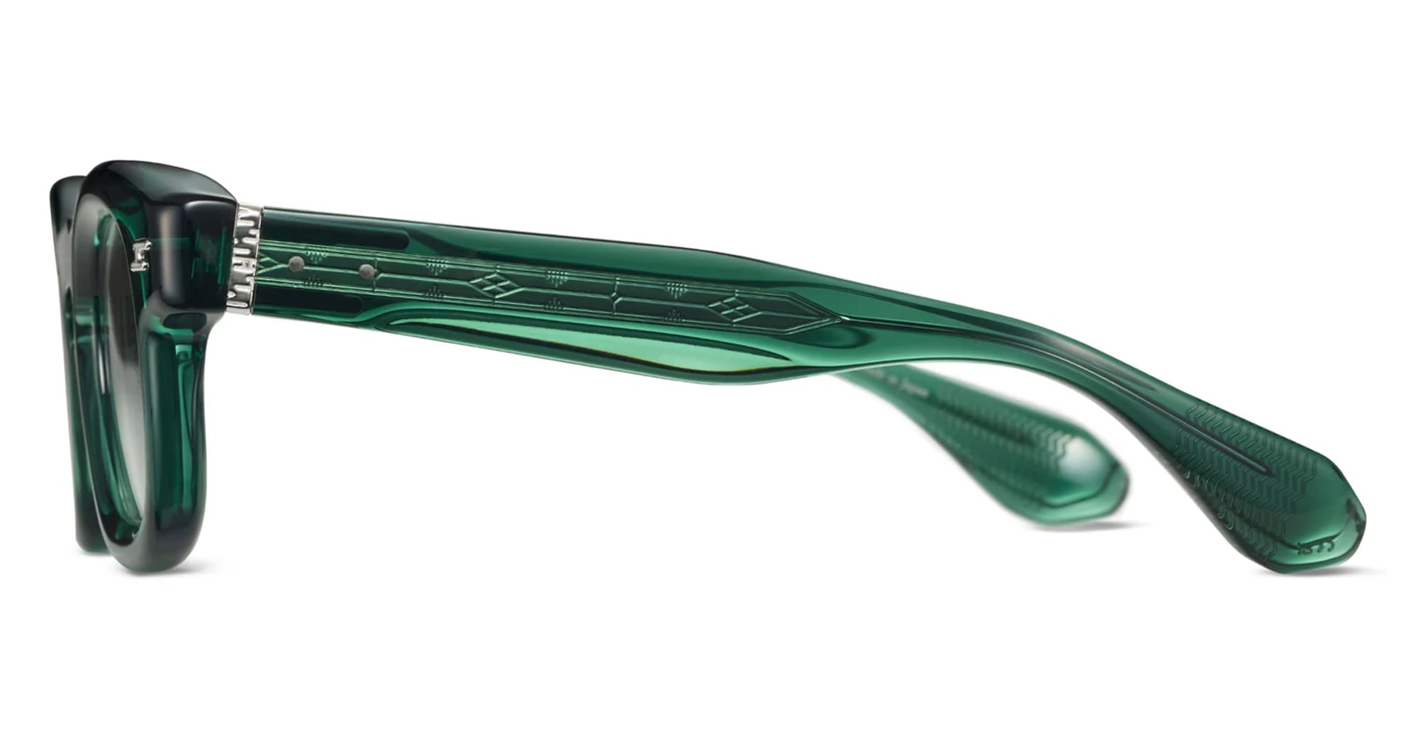 Ottica Mondello Roma - Tanabiku - DT-02G - FUJI - GREEN - Acetate - shape Wellington - green - EYEWEAR - EYEGLASSES - Unisex,Uomo,Donna,Women,Men - lens Clear - Made In Japan