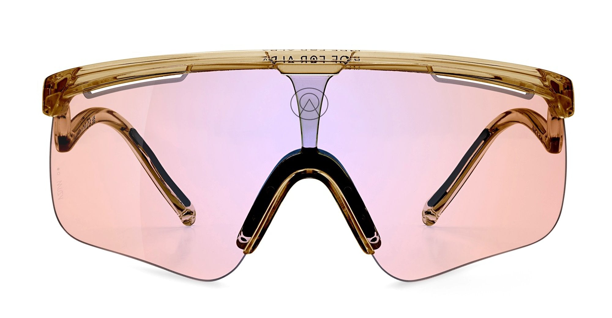  VZUM F-LENS FLM - Tr90 - shape Mask - brown - EYEWEAR - SUNGLASSES - Unisex,Uomo,Donna,Women,Men - lens purple - Made In Italy
