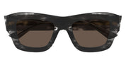 Ottica Mondello Roma - Bottega Veneta - BV1357S-002 - BV1357S-002 - BLACK HAVANA - Acetate - shape Squared - Black - EYEWEAR - SUNGLASSES - Donna,Women - lens Brown - Made In Japan
