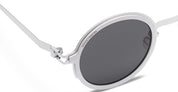 Ottica Mondello Roma - Mykita - 10300643 - MR007 AL2 - White Silver / Silver / Dark Grey Lens - stainless steel - shape Round - Silver - EYEWEAR - SUNGLASSES - Unisex,Uomo,Donna,Women,Men - lens Grey - Made In Germany