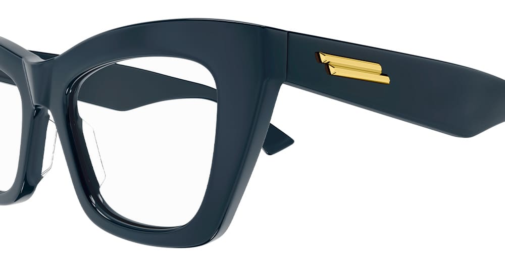 Ottica Mondello Roma - Bottega Veneta - BV1215O-006 - BV1215O-001 - BLUE RX - Recycled acetate - shape  - blue - EYEWEAR - EYEGLASSES - Donna,Women - lens  - Made In Italy