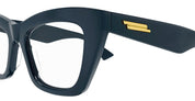 Ottica Mondello Roma - Bottega Veneta - BV1215O-006 - BV1215O-001 - BLUE RX - Recycled acetate - shape  - blue - EYEWEAR - EYEGLASSES - Donna,Women - lens  - Made In Italy